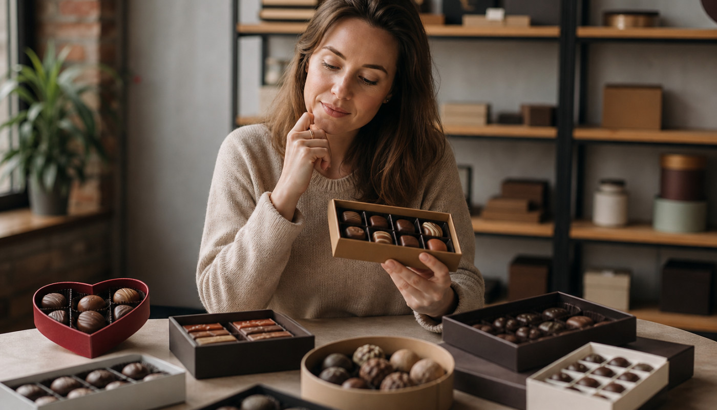 Que révèle la forme de votre coffret chocolat ?